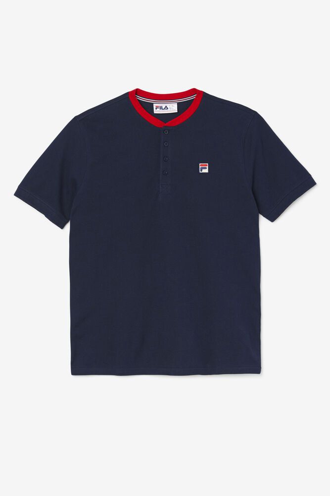 Fila Tričko Panske Ralph Henley Námornícka Modrá - LIEWJ5876